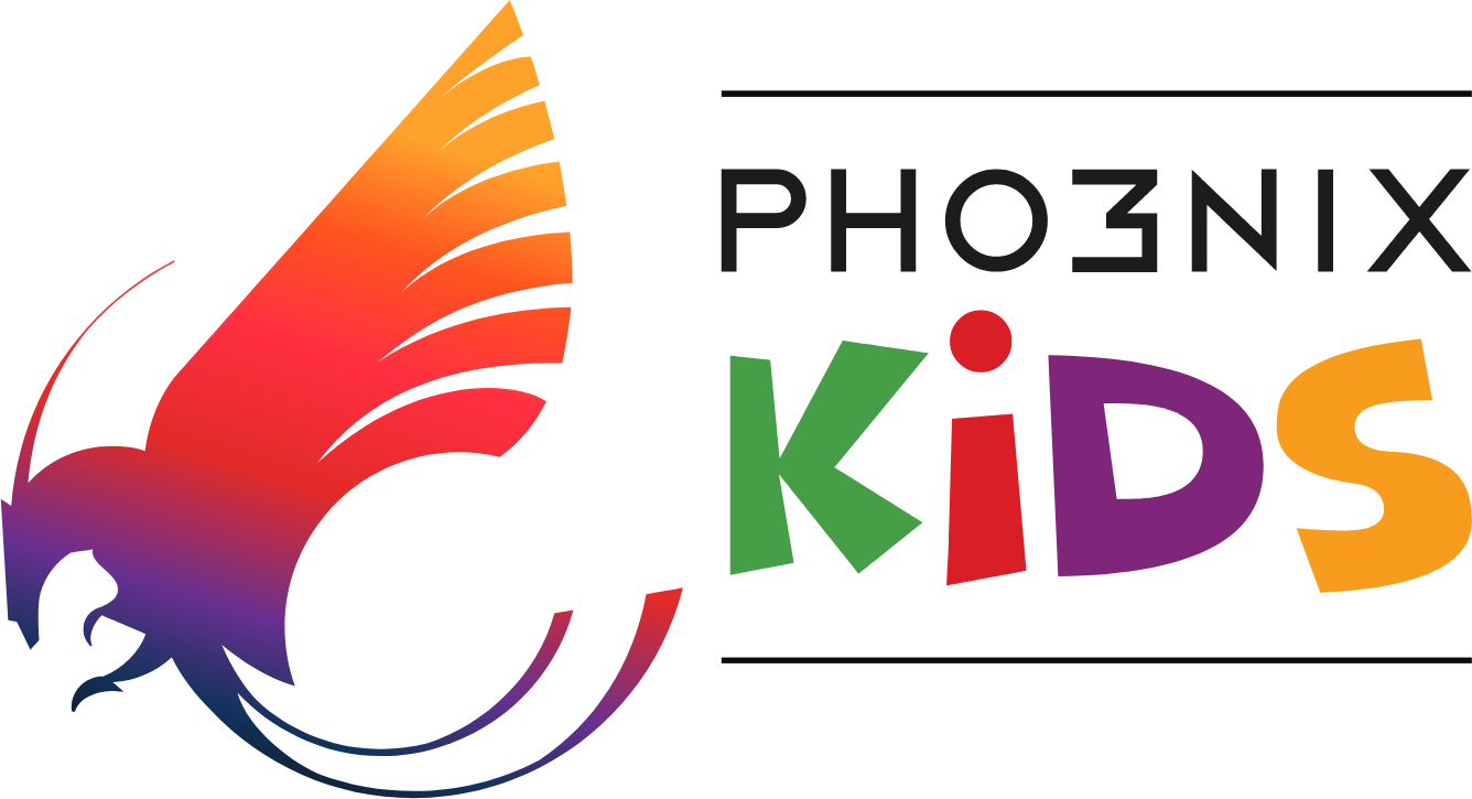 Pho3inx Kids logo blue