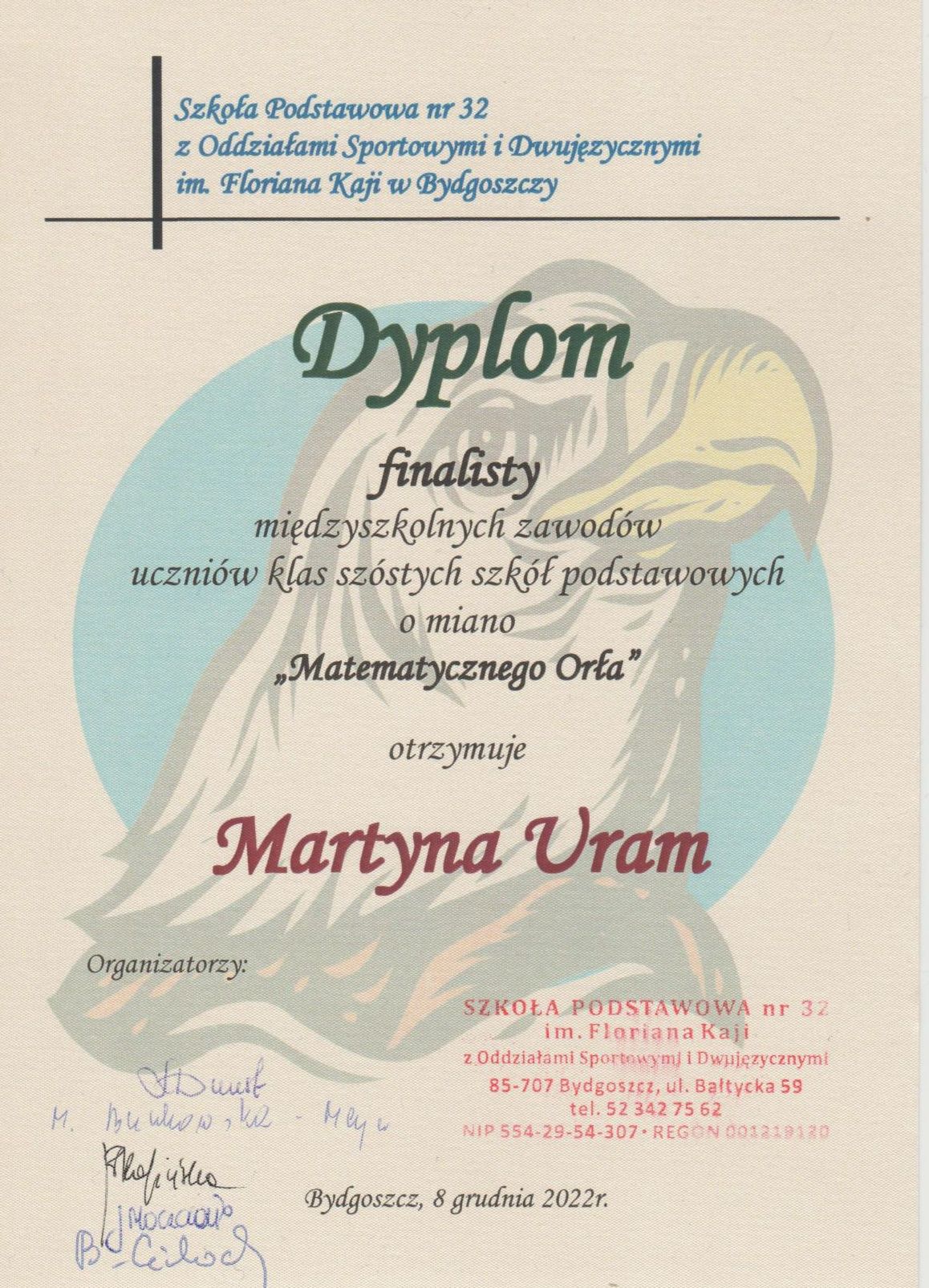 Dyplom Martyna Uram 1