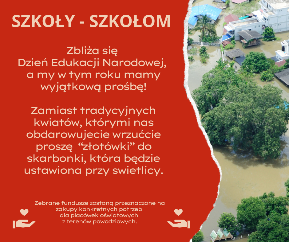 Czerwony Wyraźny Pogrubiony Post na Facebooka organizacje non profit